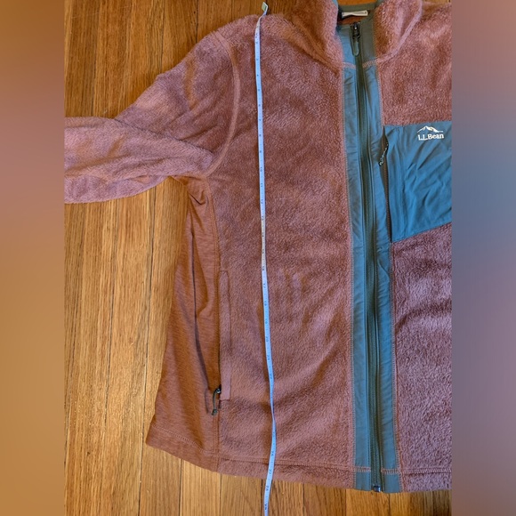 L.L. Bean fleece zip teddy jacket size L - Picture 6 of 7